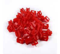 50Pcs Red Tile Leveling System 3 Side Tile Spacer for Cross and T Shape 2mm Ceramic Tile Gap