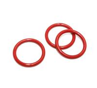 50Pcs Red VMQ Sealing O-ring Thickness 3.53mm, Inner Diameter 32.92mm, High and Low Temperature Resistant Silicone O-rings,39.98x32.92x3.53mm