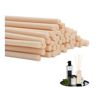 50Pcs Reed Diffuser Sticks 30cm x 4mm Extra Long Thick Natural Rattan Diffuser Reeds Sticks for Diffusers Aroma Essential Oil Diffuser Replacement Refill for Bedroom Fragrance Aromatherapy (Wood)