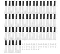 50pcs Refillable Lip Gloss Soft Tubes, Empty Lip Balm Containers, Transparent DIY Lipstick Tube with Rubber Stoppers, 15ml Plastic Cosmetic Tubes for Makeup Lovers and Travel Use