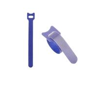 50pcs Releasable Cable Ties Colored Plastics Reusable Ties Nylon Loop Wrap Zip Bundle T-Type Tie Wire Cable Management(Blue,12x300mm)