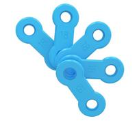 50PCS Replacement Elastic Straps for Meyson EMA Application (Blue, 18 mm)
