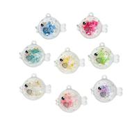 50pcs Resin Mini Marine Organism Slime Charms Mixed Set Handicrafts Accessories DIY Miniature Scene Layout Micro Home Decoration