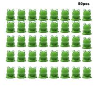 50pcs Resin Mini Realistic Bright Frog Figurines Diy Craft Cabinet Garden Decor