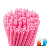 50pcs Reusable Heart Straws - 21cm Pink Heart Shaped Drinking Straws Individually Wrapped, Cocktail Straws for Hen Party Wedding Favors, Valentine's Day Decor(Pink)