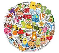 50PCS Rewards Stickers Punny Labels Motivational Stickers Inspiration Positive Accents Words Stickers Cartoon Animal Stickers Cute Incentive Stickers for Kids Teacher School Classroom