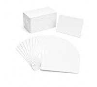 50Pcs RFID Cards 13.56MHz Compatible with S50 Chip NFC 1K Blank PVC Smart Tags for Employee or Student ID Hotel Key Loyalty Cards & Access Control Systems Printable White