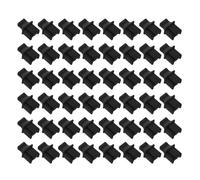 50pcs Rj45 Female Dust Plug Covers for Ethernet Port Black Silicone