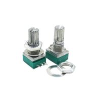 50PCS RK097N 5K 10K 20K 50K 100K 500K B5K with a switch audio 3pin shaft 15mm amplifier sealing potentiometer(50K Ohm)