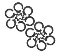 50pcs Rollator Brake Cable Clips Black Plastic 22mm Tube