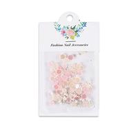 50Pcs Rose Flower Art Decorations Acrylic Flower Art Decals With Pearls Flower Charms For Art Decorations For Art Acrylic Decorations Pearls Flower Art