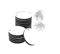 50Pcs Round Sublimation Blank Earrings with Earring Hooks and Jump Rings Unfinished Heat Earrings