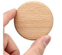 50Pcs Round Unfinished Wood Cutout Circles Chips Wooden Blank Slices for Arts Crafts Projects, Board Game Pieces Ornaments(6CM)
