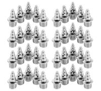 50pcs Running Spikes Removable Metal Track 7mm for Athletics Shoes | Sport Nails for Sprint Shoes, 5mm Thread Diameter, Silver Pointed Design, Synthetic Tracks and Athletic Surfaces