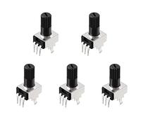 50PCS RV09 3Pin 12.5mm Vertical Shaft 1k 2k 5k 10k 20k 50k 100k 200K 500K 1M 0932 Adjustable Resistor Seal Potentiometer Switches Electromechanical components (Size : 500K Ohm)