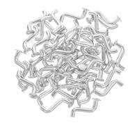 50pcs S-shaped Safety Pin for Metal Shelf and Pallet Racking Silver | Galvanized Iron, Flat Head Drop Pin, Convenient Accessory Shelving Part, Warehouse Storage Support