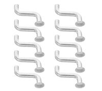 50pcs S Shaped Safety Pin for Pallet Racking Metal Heavy Duty | Galvanized Iron, Flat Head Design, Silver Finish, Shelving Part for Warehouse Storage and Rack Support