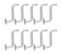 50pcs S Shaped Safety Pin for Pallet Racking Secure Fixation Silver | Galvanized Iron, Flat Head Stamping and Bending Process, Warehouse Shelving Accessory, Enhanced Stability