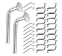 50pcs Safety Clip Locking L and S Type Iron Pin for Rack Systems | Warehouse Storage Use, Precision Fit and Quick Installation, Silver Finish for Shelving System and Industrial Settings