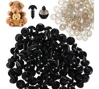 50pcs Safety Eyes and Washers Set,12mm DIY Plastic Safety Eyes,Safety Eyes Toy Eyes Plastic Safety Eyes for Tcrochet Toys,Craft Eyes Doll Eyes for Soft Toy Making,DIY Craft Dolls Plush Animals