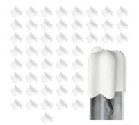 50pcs Safety T Post PVC Rubber for Vinyl Fence Protection Covers to Safely Enclose T Post Tips and Minimize Risk of Harm (50pcs white)