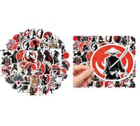 50pcs Samurai Sword Series Stickers - Japanese Martial Arts Decals for Laptops, Phone Cases, Helmets & Skateboards |Designs with Warriors, Katanas & Y Bushido Code Symbols, Anime Sword