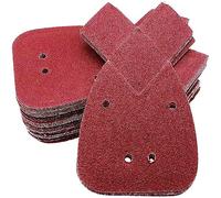 50pcs Sanding Sheets for Black and Decker Mouse Sanders,4 Holes Hook and Loop Sanding Pads,with Additional 2 Replacement Tips,40 60 80 120 240 Grit Sandpaper Assortment Palm Detail Sander Sandpaper