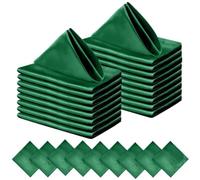50PCS Satin Napkins 30X30CM Soft Dinner | Square for Party Wedding Decoration Banquets Retro Napkins(Color 3)