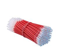 50Pcs School Office Bullet Full Needle Neutral Pen Refills Red Gel Pen Refill Replacement
