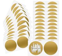 50PCS Scratch Off Stickers, 2-Inch Round Self-Adhesive Scratch Cards, Gold Scratch Off Labels for DIY Raffle Tickets and Postcards Card Creating