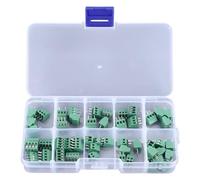 50PCS Screw Terminal Connector 2.54mm Pitch 2P 3P 4P PCB Mount Terminal Block Kit Electronic Projects