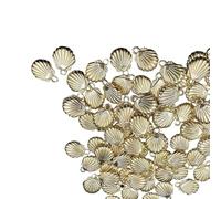 50pcs Sea Creature Charms Shell Starfish Beads Sea Animal Pendant Fitting Jewelry Making Accessories Bracelet Accessories