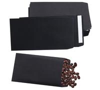 50Pcs Seed Packet, Self-Adhesive Small Envelopes, Black Seed Envelopes Money Envelope Mini Envelope for Coin Bead Small Items (6 x 10 cm)