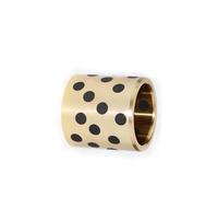 50Pcs Self-Lubricating Graphite Brass Bearing Bushings - Oilless Sleeves for Low-Maintenance Machinery, ID10mm(10x15x25mm)