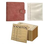 50Pcs Self-Sealing Seeds Saving Envelopes, Seed Storage Organizers Book Set, Reusable Seed Packets Envelope, Garden Seed Packet Collection Binder Seed Storage Saving Collecting Template for Vegetable