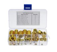 50Pcs/Set Carbon Steel M3-M12 Insert Self-tapping Thread Slotted Screw Thread Inserts Thread Nut Repair Kit