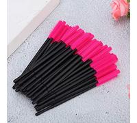 [50Pcs/Set] Disposable Eyelash Brush - Silicone Makeup Applicator | Mini Purple Mascara Tool for Professional & Home Use (Yellow) (Purple) (Orange) (Pink)