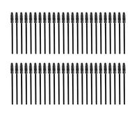 50Pcs/Set Disposable Eyelashes Brush Mascara Wands Applicator Makeup Tool Kit for Professional Cosmetic Shop Home (Black Pole Black HJ001)