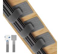 50PCS Set of Under-desk Cable Clips Self Adhesive with Adhesive Hook and Loop Cable Clips on the Back, Cable Organiser Suitable for Organizing Wires for TV, PC, Laptop, etc