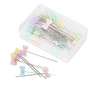 50Pcs Sewing Straight Pins Colorful Patchworks Quilting Pins Tool for DIY CraftingFor The Flat Head is con Straight PinsSewing Straight PinsColorful Straight