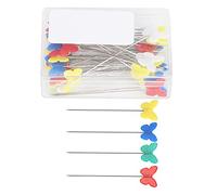 50Pcs Sewing Straight Pins Colorful Patchworks Quilting Pins Tool for DIY CraftingFor The Flat Head is con Straight PinsSewing Straight PinsColorful Straight