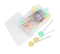 50Pcs Sewing Straight Pins Colorful Patchworks Quilting Pins Tool for DIY CraftingFor The Flat Head is con Straight PinsSewing Straight PinsColorful Straight