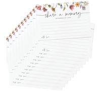 50Pcs Share a Memory Card Sets, Funeral Memorial Cards Heartfelt Memory Cards for Funerals, Weddings and Graduation, Funeral Favours Alternative to A Book of Condolence Share for Celebration of Life