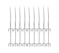50pcs Shelf Hook Supermarket Shelves Three Foot Hook Hole Board Hook Three Fork Triangular Hole Board Hook