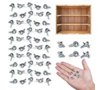 50PCS Shelf Pegs, Zinc Alloy Die Cast Shelf Pins, Shelf Support Pegs Compatible with IKEA (Billy Bookshelf), Shelf Support Pins Suitable for Wooden Shelf Supports in Kitchens, Closets, and Bookcases