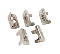 50Pcs Shrapnel Nut M4 M5 M6 M8 Block Elastic T Shape Sliding For 20/30/40/45 Series EU Aluminum Profiles(20-M4)