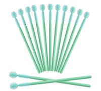 50Pcs Silicone Eyelash Brushes, Disposable Mascara Wands Ball- Shape Eyelash Spoolies, Eyebrow Brushes Makeup Tool Kit Set(Green)