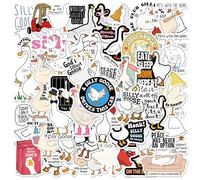 50PCS Silly Goose Stickers Bulk Pack - Waterproof Reusable Vinyl Decals, Funny Meme Stickers for Party Decor, Laptop, Cars, Windows, Classroom Rewards