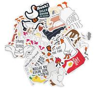 50Pcs Silly Goose Stickers - Duck Stickers - Waterproof Vinyl Animal Stickers - for Water Bottles, Laptop, Computer, Car, Luggage, Cup, Phone