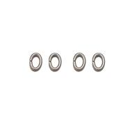50pcs Silver/Gold/Rose Gold Oval Jump Connector Ring, 10/8/6/5mm Stainless Steel O Ring for DIY Jewelry Craft(Silver,4x6mm)